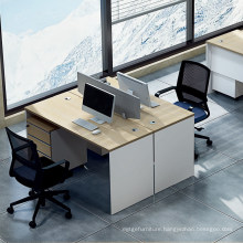 Contemporary Furniture 2 Seats Office Workstation with Vice Cabinets (JS-D0412)